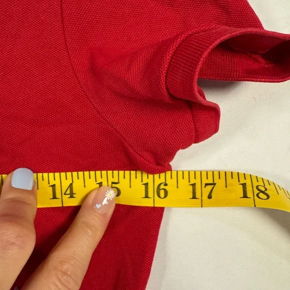 Lacoste Cherry Red Polo Dress - Picture 6 of 7